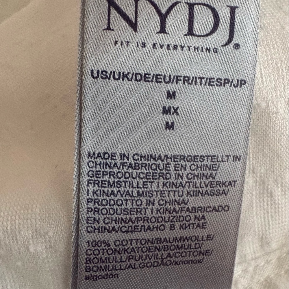NYDJ Bell Sleeve V Neck Top M - Picture 5 of 5